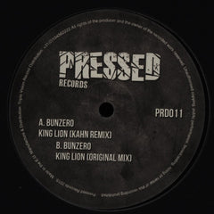 Bunzero - King Lion 12" Pressed Records – PRD011