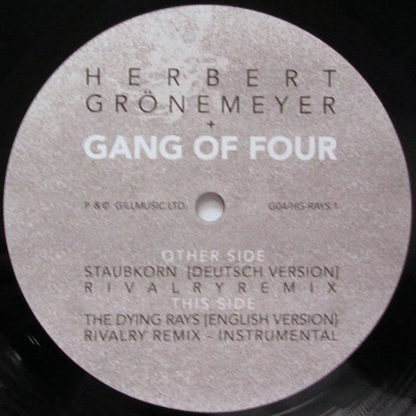 Gang Of Four, Herbert Gronemeyer – Die Staubkornsammlung 12" Membran – G04HGRAYS1