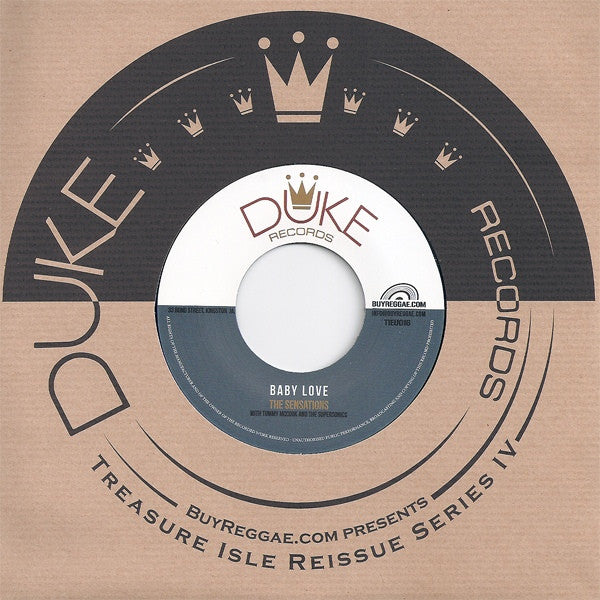 The Sensations With Tommy McCook & The Supersonics – Baby Love - Duke Records - TIEU016