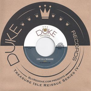 Lizzy With Tommy McCook Allstars / Freddie McKay With Tommy McCook & The Supersonics – Love Is A Treasure 7" Duke Records - TIEU017