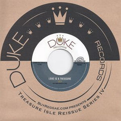 Lizzy With Tommy McCook Allstars / Freddie McKay With Tommy McCook & The Supersonics – Love Is A Treasure 7" Duke Records - TIEU017