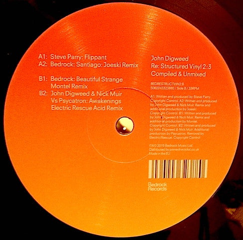 John Digweed – Re:Structured Vinyl 2:3 12" Bedrock Records – BEDRESTRUCTVIN2