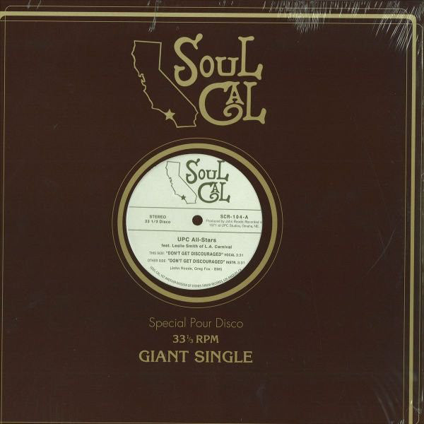 Upc All-Stars - Dont Get Discouraged Soul Cal – SCR104