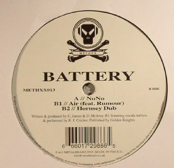 Battery - NoNo / Air / Hornsey Dub / Drop Metalheadz – METHXX013