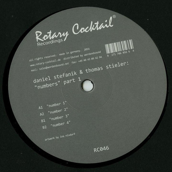 Daniel Stefanik & Thomas Stieler – Numbers Part 1 12" Rotary Cocktail Recordings – RC046