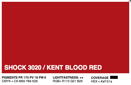 S3020 - Montana Cans Gold Acrylic Spray - Shock Kent Blood Red Light 400ML
