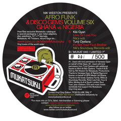Various – Afro Funk & Disco Gems Volume Six Ghana vs Nigeria 7" Mukatsuku Records – MUKAT 040