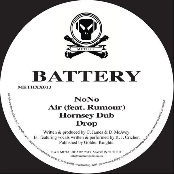 Battery - NoNo / Air / Hornsey Dub / Drop 12" Metalheadz – METHXX013