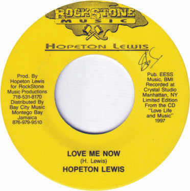 Hopeton Lewis : Love Me Now / Old Time Gospel Medley (7", Ltd)