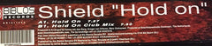 Shield (4) : Hold On (12")