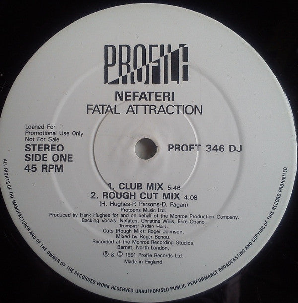 Nefateri : Fatal Attraction (12", Promo)