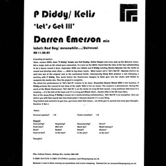 P. Diddy : Let's Get Ill (Darren Emerson Mix) (12", S/Sided, W/Lbl)