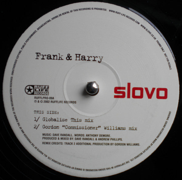 Slovo : Frank & Harry (12", Promo)
