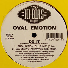 Oval Emotion : Do It (12")