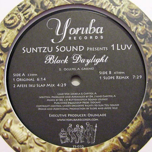 Suntzu Sound Presents 1 Luv* : Black Daylight (10")