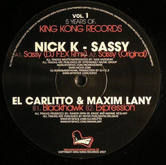 Nick K / Carlitto & Maxime Neslany : 5 Years Of: King Kong Records (Vol. 1) (12")