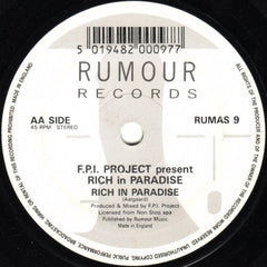 FPI Project Featuring Sharon Dee Clarke : Rich In Paradise "Going Back To My Roots" (7", Single)