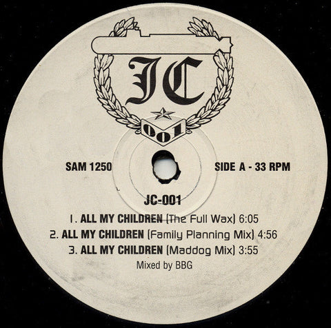 JC-001 : All My Children (12", Promo)