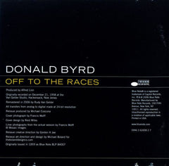 Donald Byrd : Off To The Races (CD, Album, RE, RM)