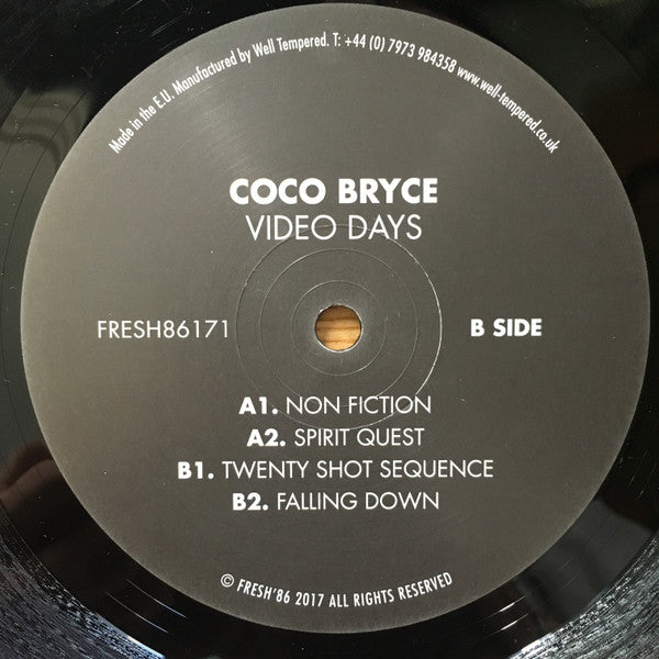 Coco Bryce : Video Days (12", EP)