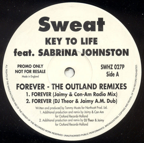 Key To Life Feat. Sabrina Johnston : Forever - The Outland Remixes (12", Promo)