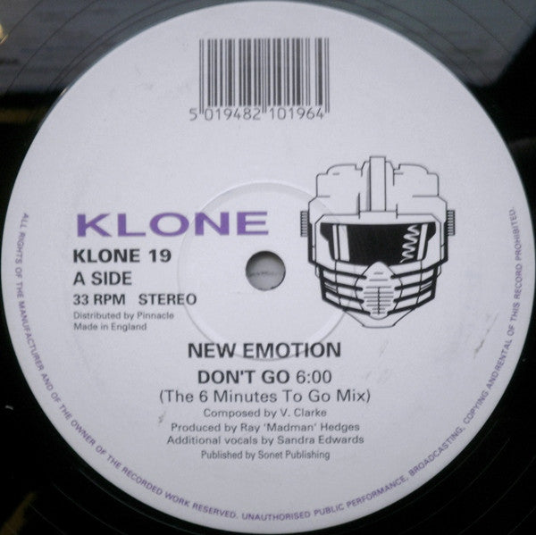 New Emotion : Don't Go (12")