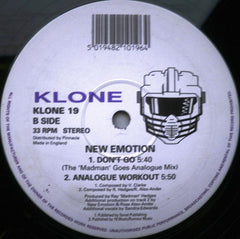 New Emotion : Don't Go (12")