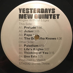 Yesterdays New Quintet : Angles Without Edges (2xLP, Album, RP)