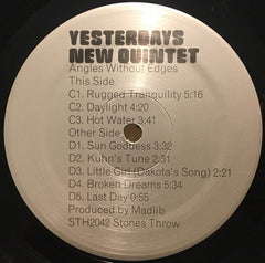 Yesterdays New Quintet : Angles Without Edges (2xLP, Album, RP)