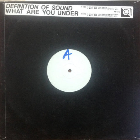 Definition Of Sound : What Are You Under (12", W/Lbl)
