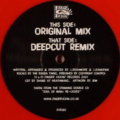 Soul Of Man Featuring The Ragga Twins : Trouble! (12", Red)