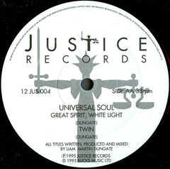Universal Soul : Rise / Great Spirit, White Light / Twin (12")