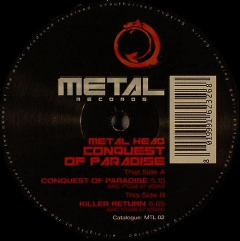Metal Head : Conquest Of Paradise (12")