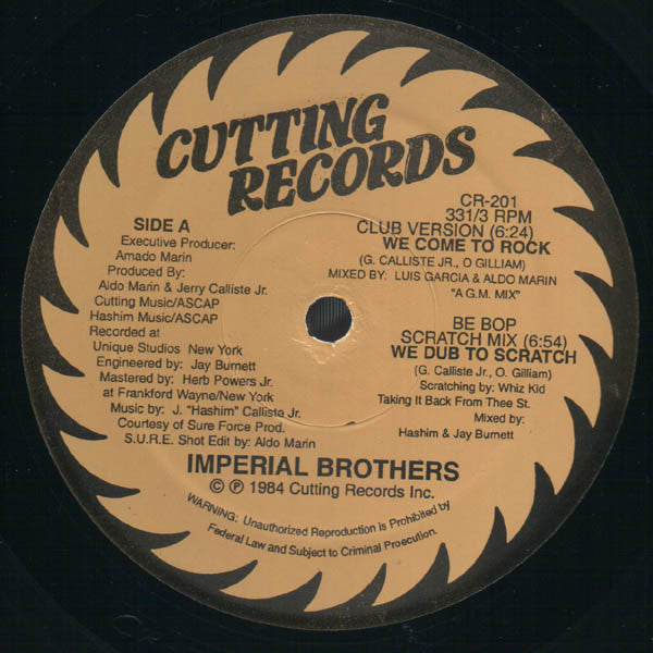 Imperial Brothers : We Come To Rock (12", RP)