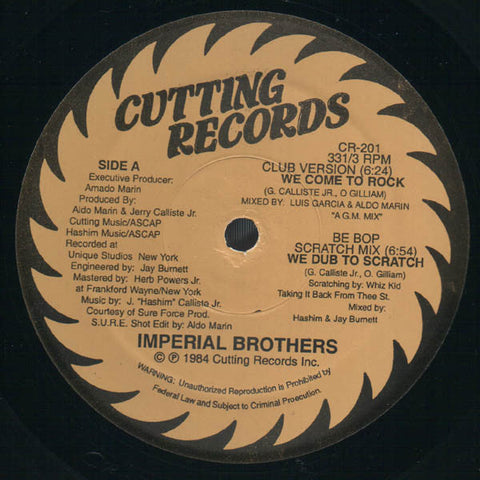 Imperial Brothers : We Come To Rock (12", RP)