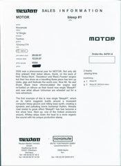 MOTOR (2) : Bleep #1 (12", Promo, W/Lbl)