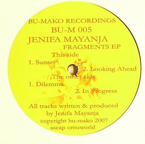 Jenifa Mayanja : Fragments EP (12", EP)