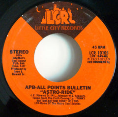 All Points Bulletin Band : Funky Bottom-Bottom Funk / Astro-Ride (7", Styrene)