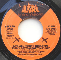 All Points Bulletin Band : Funky Bottom-Bottom Funk / Astro-Ride (7", Styrene)