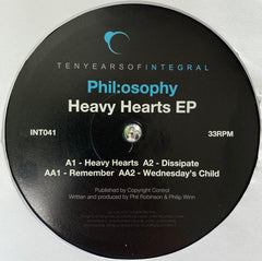 Phil:osophy : Heavy Hearts EP (12", EP)