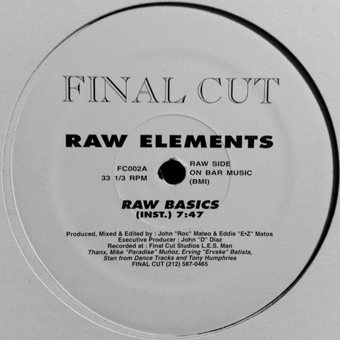 Raw Elements : Raw Basics (12")