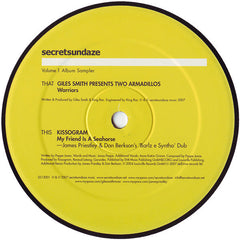 Giles Smith Presents Two Armadillos / Kissogram : Secretsundaze Volume 1 Album Sampler (12", Smplr)