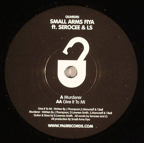 Small Arms Fiya Featuring Serocee & LS (4) : Murderer / Give It To Mi (7")