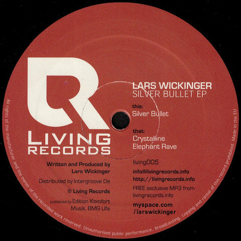 Lars Wickinger : Silver Bullet EP (12", EP)