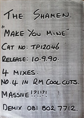 The Shamen : Make It Mine (12", Single, W/Lbl)