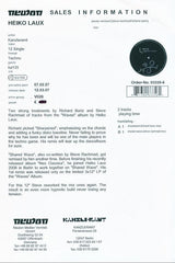Heiko Laux : Waves Remixed (12", Promo, W/Lbl)