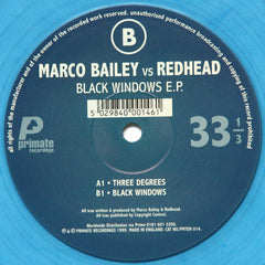 Marco Bailey Vs Redhead* : Black Windows E.P. (10", EP, Blu)