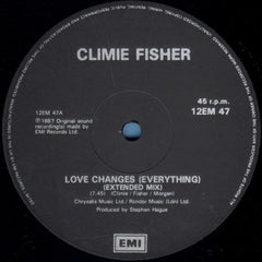Climie Fisher : Love Changes (Everything) (12", Single, Bla)