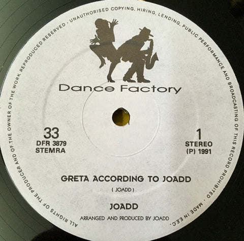 Joadd : Going Greta (12")
