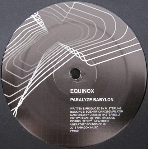 Paradox / Equinox (3) : Eternalism / Paralyze Babylon (12", RE)